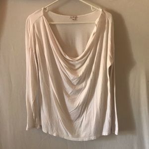 Gap Cowl Neckline Long Sleeve Shirt